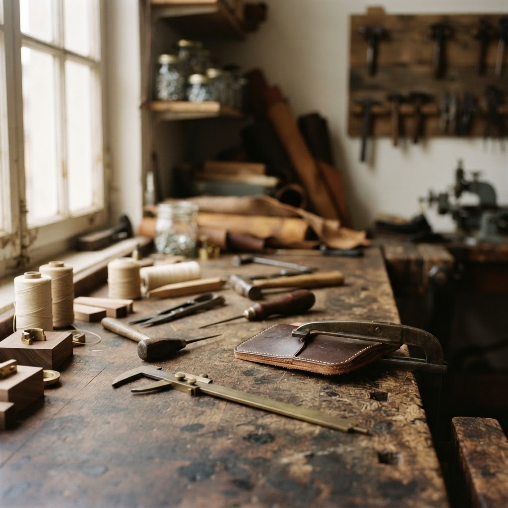 Détail d'un atelier — savoir-faire et matériaux